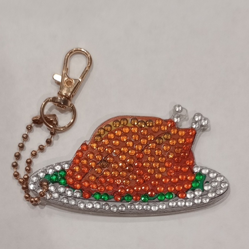 Sparkling Turkey Keychain